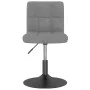 Drehbarer Küchenhocker aus hellgrauem Samt von , Küchenhocker - Ref: Foro24-334252, Preis: 86,65 €, Rabatt: %