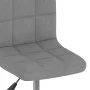 Drehbarer Küchenhocker aus hellgrauem Samt von , Küchenhocker - Ref: Foro24-334252, Preis: 86,65 €, Rabatt: %