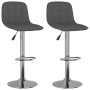 Taburetes de cocina 2 unidades tela gris oscuro de , Taburetes de cocina - Ref: Foro24-333946, Precio: 139,86 €, Descuento: %