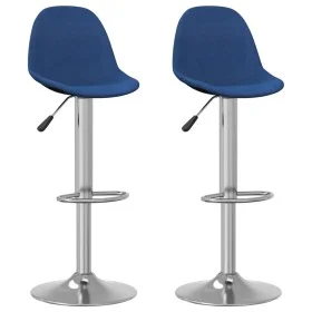 Küchenhocker 2 Stück blauer Stoff von , Küchenhocker - Ref: Foro24-333385, Preis: 126,84 €, Rabatt: %