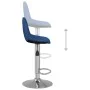 Taburetes de cocina 2 unidades tela azul de , Taburetes de cocina - Ref: Foro24-333385, Precio: 126,84 €, Descuento: %