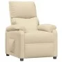 Sillón reclinable de tela crema by , Armchairs - Ref: Foro24-344902, Price: 170,37 €, Discount: %