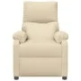 Sillón reclinable de tela crema by , Armchairs - Ref: Foro24-344902, Price: 170,37 €, Discount: %