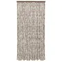 Taupe gray and white chenille mosquito net curtain 100x220 cm by vidaXL, Mosquito nets for windows - Ref: Foro24-325462, Pric...