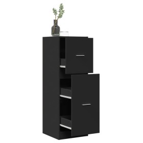 Armario botiquín madera de ingeniería negro 40x41x118 cm by , Lockers and storage cabinets - Ref: Foro24-855197, Price: 99,92...
