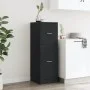Medizinschrank aus schwarzer Ingenieurholz-MDF 40x41x118 cm von , Schließfächer und Lagerschränke - Ref: Foro24-855197, Preis...