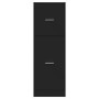 Medizinschrank aus schwarzer Ingenieurholz-MDF 40x41x118 cm von , Schließfächer und Lagerschränke - Ref: Foro24-855197, Preis...