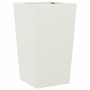 Zwei weiße Stahl-Pflanzgefäße, 45x45x75 cm. von , Töpfe und Pflanzgefäße - Ref: Foro24-851097, Preis: 129,01 €, Rabatt: %