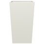 Zwei weiße Stahl-Pflanzgefäße, 45x45x75 cm. von , Töpfe und Pflanzgefäße - Ref: Foro24-851097, Preis: 129,01 €, Rabatt: %