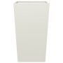 Zwei weiße Stahl-Pflanzgefäße, 45x45x75 cm. von , Töpfe und Pflanzgefäße - Ref: Foro24-851097, Preis: 129,01 €, Rabatt: %