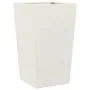 Jardineras 2 uds acero blanca 45x45x75 cm de , Maceteros y jardineras - Ref: Foro24-851097, Precio: 125,73 €, Descuento: %