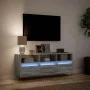TV-Wandmöbel mit LED-Lichtern in Sonoma-Grau 130x31x45 cm von , TV-Möbel - Ref: Foro24-852346, Preis: 102,45 €, Rabatt: %