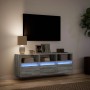 TV-Wandmöbel mit LED-Lichtern in Sonoma-Grau 130x31x45 cm von , TV-Möbel - Ref: Foro24-852346, Preis: 103,99 €, Rabatt: %