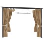 Gazebo with taupe gray steel curtains 3x3 m by vidaXL, Tents and gazebos - Ref: Foro24-313897, Price: 354,89 €, Discount: %