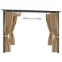 Gazebo with taupe gray steel curtains 3x3 m by vidaXL, Tents and gazebos - Ref: Foro24-313897, Price: 348,35 €, Discount: %