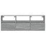 Mueble de TV de pared con luces LED gris Sonoma 130x31x45 cm de , Muebles TV - Ref: Foro24-852346, Precio: 107,36 €, Descuent...