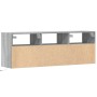 TV-Wandmöbel mit LED-Lichtern in Sonoma-Grau 130x31x45 cm von , TV-Möbel - Ref: Foro24-852346, Preis: 103,99 €, Rabatt: %