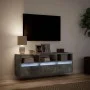 Mueble de TV de pared con luces LED gris hormigón 130x31x45 cm de , Muebles TV - Ref: Foro24-852344, Precio: 92,44 €, Descuen...