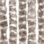 Cortina mosquitera chenilla gris taupe y blanco 100x220 cm