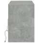 Mueble de TV de pared con luces LED gris hormigón 130x31x45 cm de , Muebles TV - Ref: Foro24-852344, Precio: 92,44 €, Descuen...