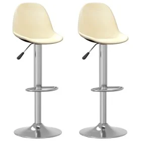 Kitchen stools 2 units cream fabric by , Kitchen stools - Ref: Foro24-333383, Price: 123,04 €, Discount: %