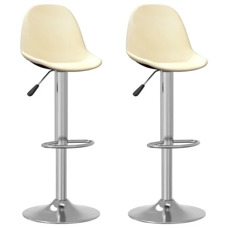 Kitchen stools 2 units cream fabric by , Kitchen stools - Ref: Foro24-333383, Price: 123,04 €, Discount: %