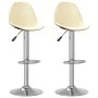 Taburetes de cocina 2 unidades tela crema de , Taburetes de cocina - Ref: Foro24-333383, Precio: 123,04 €, Descuento: %