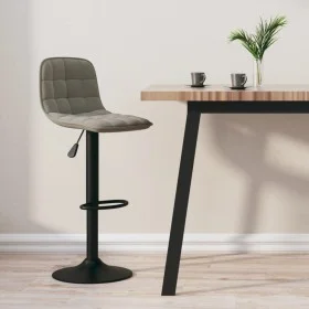 Hocker aus hellgrauem Samt für die Küche von , Küchenhocker - Ref: Foro24-333980, Preis: 81,78 €, Rabatt: %