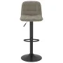 Hocker aus hellgrauem Samt für die Küche von , Küchenhocker - Ref: Foro24-333980, Preis: 81,78 €, Rabatt: %