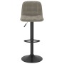 Hocker aus hellgrauem Samt für die Küche von , Küchenhocker - Ref: Foro24-333980, Preis: 83,20 €, Rabatt: %