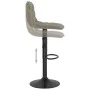 Hocker aus hellgrauem Samt für die Küche von , Küchenhocker - Ref: Foro24-333980, Preis: 81,78 €, Rabatt: %