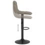Hocker aus hellgrauem Samt für die Küche von , Küchenhocker - Ref: Foro24-333980, Preis: 83,20 €, Rabatt: %