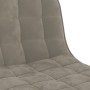 Hocker aus hellgrauem Samt für die Küche von , Küchenhocker - Ref: Foro24-333980, Preis: 83,20 €, Rabatt: %