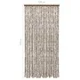 Taupe gray and white chenille mosquito net curtain 100x220 cm by vidaXL, Mosquito nets for windows - Ref: Foro24-325462, Pric...