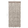Taupegrauer und weißer Chenille-Moskitonetzvorhang 100 x 220 cm von vidaXL, Moskitonetze für Fenster - Ref: Foro24-325462, Pr...