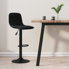 Black velvet kitchen stool by , Kitchen stools - Ref: Foro24-333977, Price: 88,71 €, Discount: %
