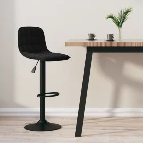 Black velvet kitchen stool by , Kitchen stools - Ref: Foro24-333977, Price: 87,11 €, Discount: %