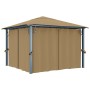 Pavillon mit grauem taupe Aluminiumvorhang 300x300 cm von vidaXL, Zelte und Pavillons - Ref: Foro24-313893, Preis: 470,80 €, ...
