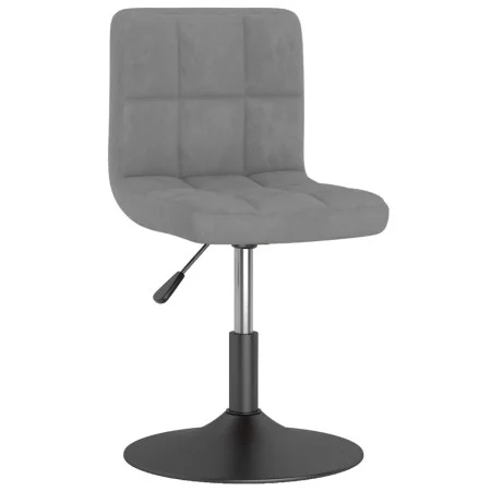 Drehbarer Esszimmerstuhl aus hellgrauem Samt von , Essstühle - Ref: Foro24-3087503, Preis: 86,65 €, Rabatt: %
