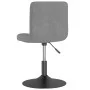 Drehbarer Esszimmerstuhl aus hellgrauem Samt von , Essstühle - Ref: Foro24-3087503, Preis: 86,65 €, Rabatt: %
