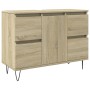 Badezimmerschrank aus Sonoma-Eichen-Ingenieurholz 80x33x60 cm. von , Badezimmermöbel - Ref: Foro24-849683, Preis: 92,94 €, Ra...