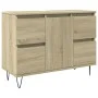 Badezimmerschrank aus Sonoma-Eichen-Ingenieurholz 80x33x60 cm. von , Badezimmermöbel - Ref: Foro24-849683, Preis: 91,46 €, Ra...