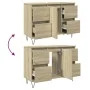Badezimmerschrank aus Sonoma-Eichen-Ingenieurholz 80x33x60 cm. von , Badezimmermöbel - Ref: Foro24-849683, Preis: 91,46 €, Ra...