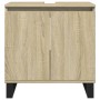 Set de muebles de baño 3 pzas madera contrachapada roble Sonoma by , Bathroom furniture - Ref: Foro24-3307675, Price: 186,64 ...