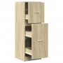Armario botiquín madera de ingeniería roble Sonoma 40x41x118 c by , Lockers and storage cabinets - Ref: Foro24-855198, Price:...
