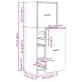 Veraltetes Ingenieurholz-Arzneischrank 40x41x118 cm von , Schließfächer und Lagerschränke - Ref: Foro24-855203, Preis: 96,47 ...