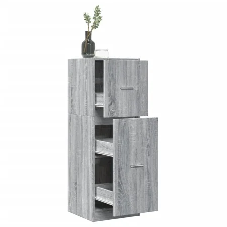 Medizinschrank aus grauer Sonoma-Ingenieurholz 40x41x118 cm. von , Schließfächer und Lagerschränke - Ref: Foro24-855201, Prei...