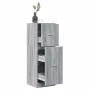 Armario botiquín madera ingeniería gris Sonoma 40x41x118 cm by , Lockers and storage cabinets - Ref: Foro24-855201, Price: 10...