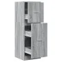 Medizinschrank aus grauer Sonoma-Ingenieurholz 40x41x118 cm. von , Schließfächer und Lagerschränke - Ref: Foro24-855201, Prei...