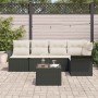 Conjunto de sofá de jardín 6 pcs 242.5 x 132.5 x 85 cm